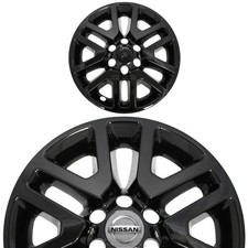 1 fits Nissan Frontier 2014-2021 Black 16" Wheel Skins Hub Caps Alloy Rim Covers