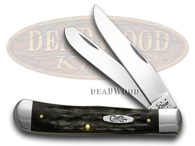 Case xx Knives Trapper Jigged Genuine Buffalo Horn Stainless Pocket Knife 65010