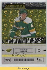 2023-24 Upper Deck Credentials Debut Ticket Access Yellow Daemon Hunt READ 0wp8