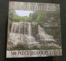 NEW -500 Piece Jigsaw Puzzle 18 x 24 Black Water Falls WV West Virginia USA Made