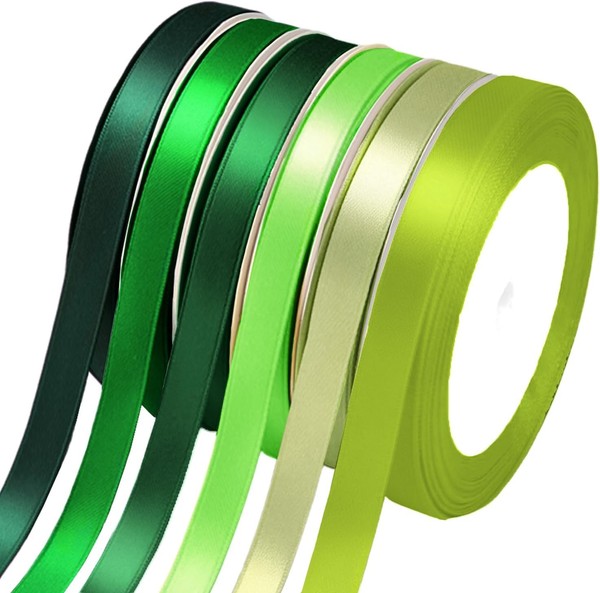Geschenkband Satinband GrüN 10Mm X 23M Schleifenband FüR Geschenkverpackungen-image