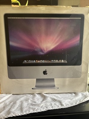 Apple iMac A1224 20'' 4 GB RAM, 2 GHz Intel Core Duo, Complete W/Box Please Read