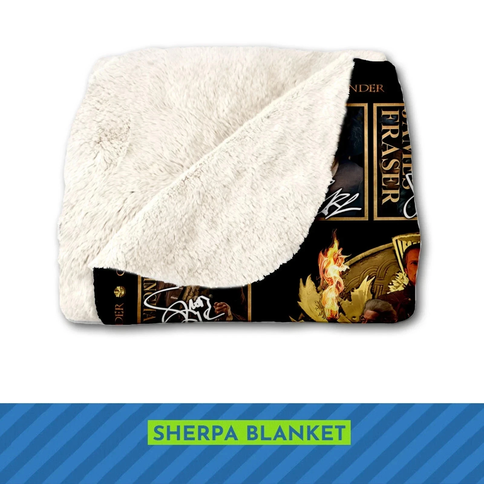 Outlander TV Series Blanket, Outlander Fleece, Sherpa Blanket Jamie Fraser