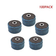 60 GRIT 4-1/2" X 7/8" 100 PACK PREMIUM ZIRCONIA FLAP DISC SANDING GRINDING