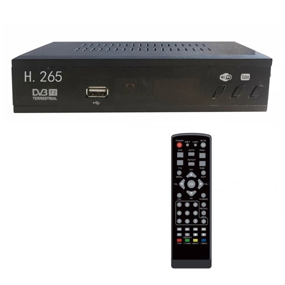 2X(DVB T2 HEVC 265 Digitaler -Tuner DVB-T2 265 1080P -Decoder USB-Terrest5133