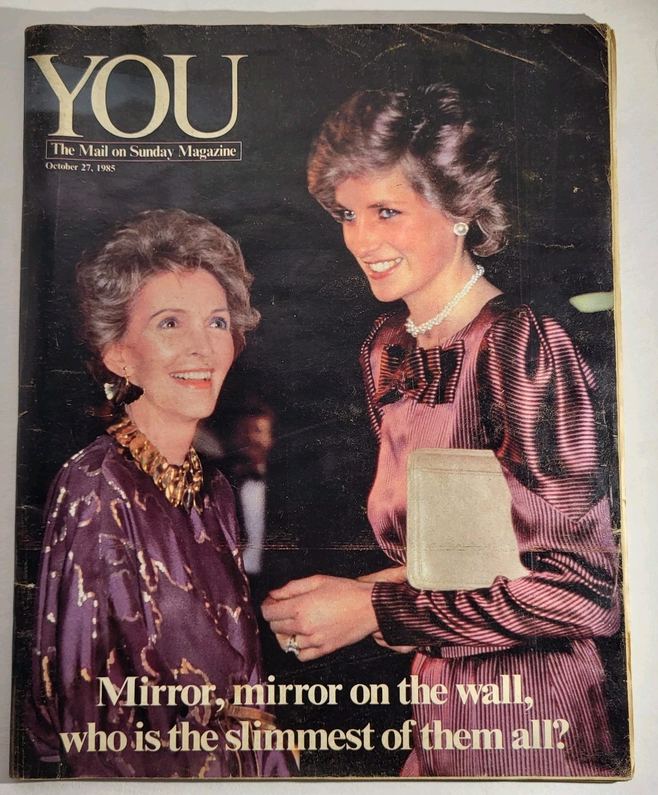 You Magazine Oct 27 1985 Princess Diana Nancy Reagan Vintage British Royalty 675