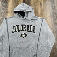 Vintage Colorado Buffalos Hoodie Mens L Gray ...