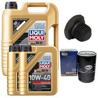 MotoröL Filter Set 10W-40 Liqui Moly 7 Liter + Schraube FüR Opel Frontera A 2.5
