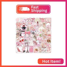 120PCS Coquette Stickers for Girls, Girly Glitter Stickers, Aesthetic Holographi