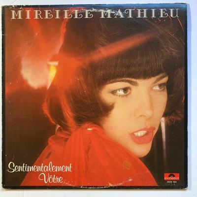 MIREILLE MATHIEU Sentimentalement Votre 1977 CANADIAN IMPORT LP Polydor 2424 164