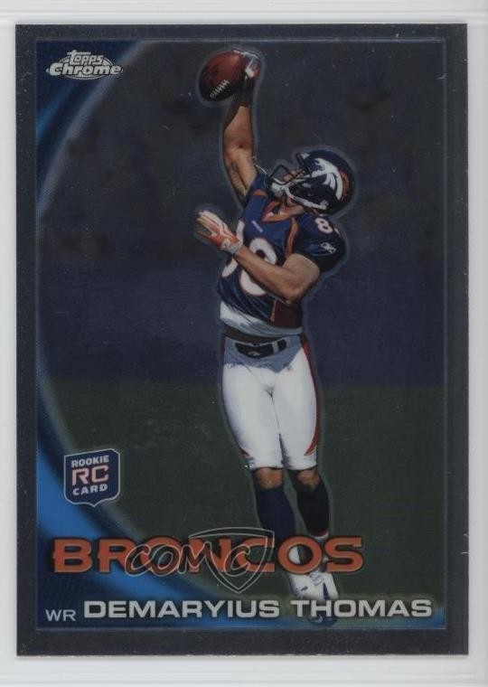 2010 Topps Chrome Demaryius Thomas (One-Handed Catch) #C110 7rf
