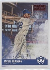 2018 Diamond Kings Artist Proof Red Jackie Robinson (Batting Follow Through) 0pl
