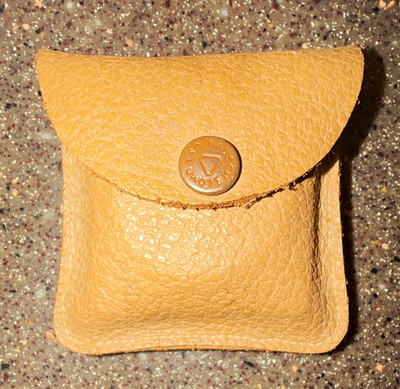 Bausch & Lomb USA Folding Magnifier Loupe w/ Leather Case Pouch
