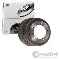 2X Nk Ø 254Mm Bremstrommeln Satz Hinten Passend FüR Ford Transit | 262508
