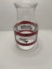 Anchor Hocking Godfather’s Pizza Coca~Cola Coke Pitcher Carafe Vintage no lid