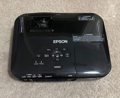 Epson EX5210 3LCD Desktop Projector with Remote, Cables, Carrying Case