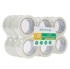 Clear Packing Tape, 18 Rolls Heavy Duty Shipping Tape for Packaging Moving ...