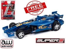Auto World Super III 2014 Indy Car JL Special Blue #2 - 1/64 HO Scale - SC383