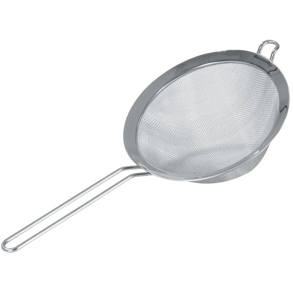KüChensieb Ø15Cm Edelstahl Feinmaschig Seiher Flachrand Silber Fackelmann 1 Stk-image