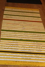 72 Yardstick Wood Wooden Ruler Lot Advertising Sign Color Art Craft Hobby