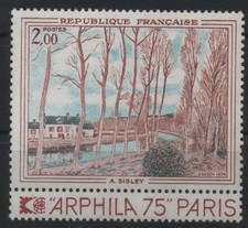 FRANCE 1974 : N° 1812  ARPHILA 75,CANAL DU LOING, DE A.SISLEY  NEUF** TTB