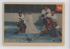 1954-55 Parkhurst Jim Morrison Paul Meger Tod Sloan Harry Lumley #94 HOF pb9