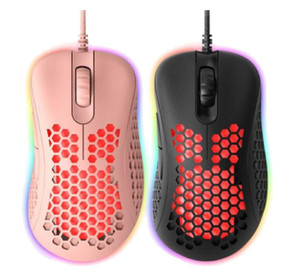 ABKO A800 Ultra Light RGB LED Gaming Mouse HUANO Switch Pixart PMW3389 8000DPI