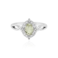 Tansanischer Minze Granat Zirkon Silber Ring 0,932Ct