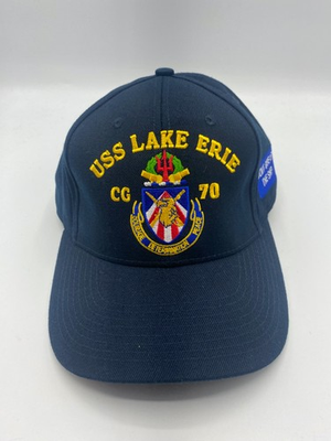 #ad #ad The Corps USS Lake Erie CG 70 Logo Blue Baseball Cap Hat One Size $29.99
