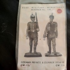 Rose Miniatures German Private 115th Regt 1914-1918 54mm metal figure.