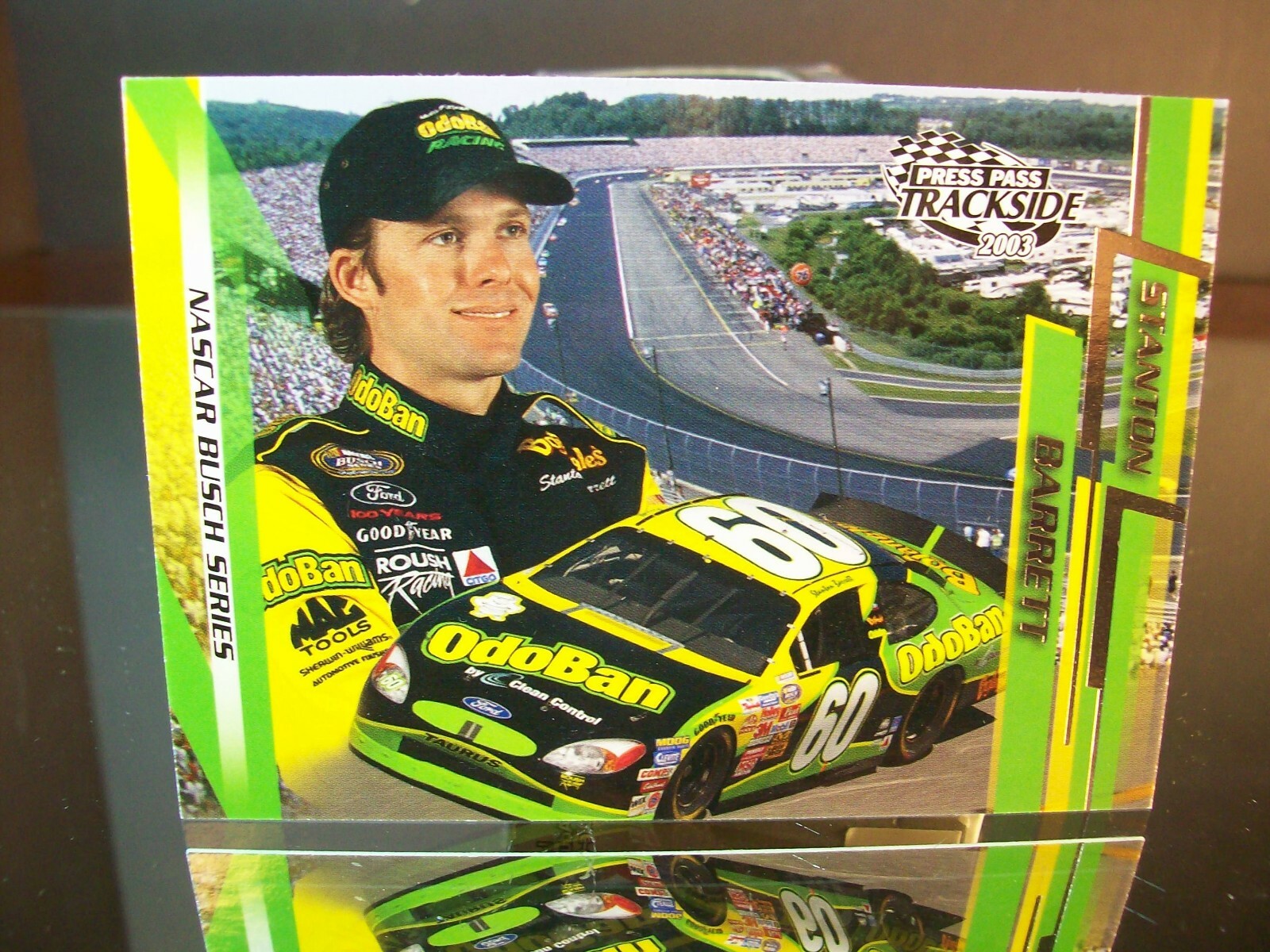 Stanton Barrett #60 Odoban Press Pass Trackside 2003 Card #34