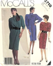 McCall's Pattern #2710 - Dress (Sz 10, 12 & 14)