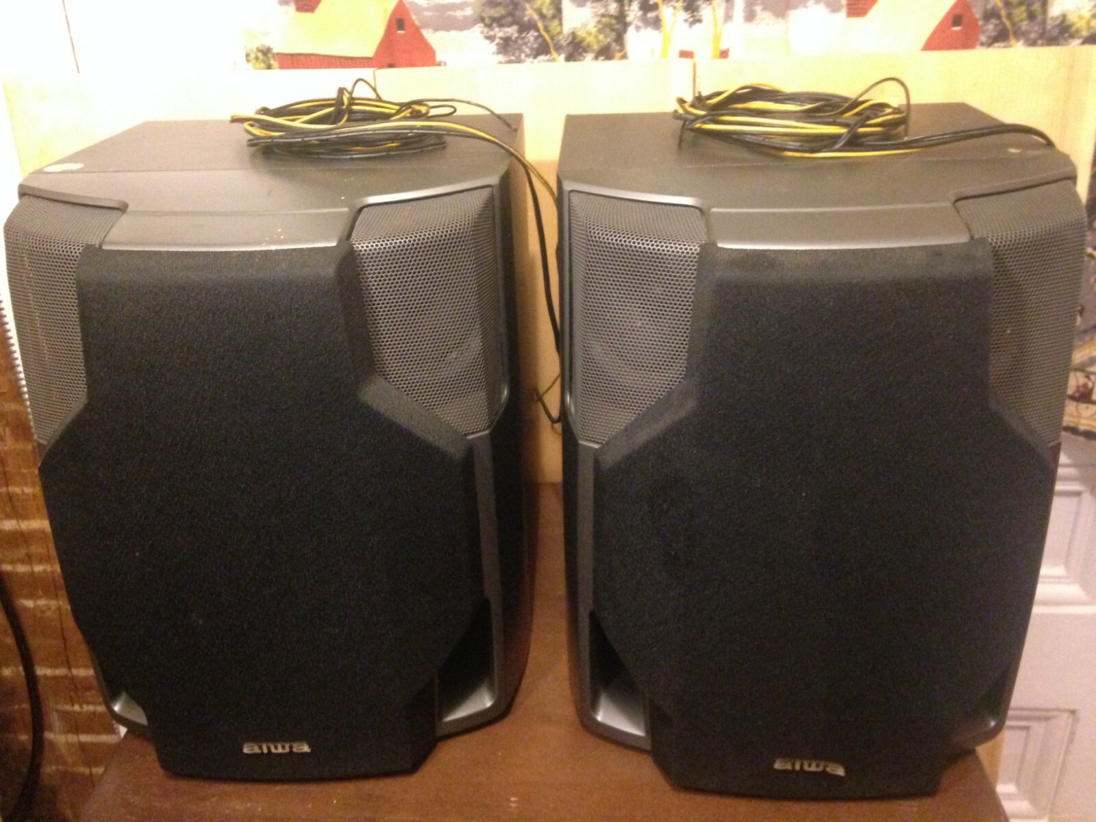 aiwa front surround speakers