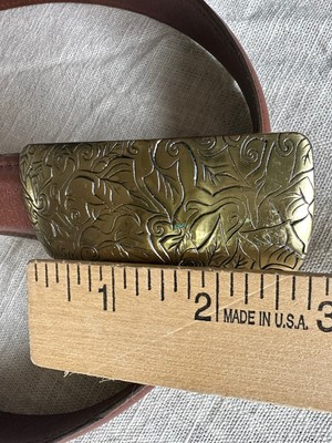 Vintage COACH Belt Womens Sz S Sienna Brown Calfskin Leather  display picture 2