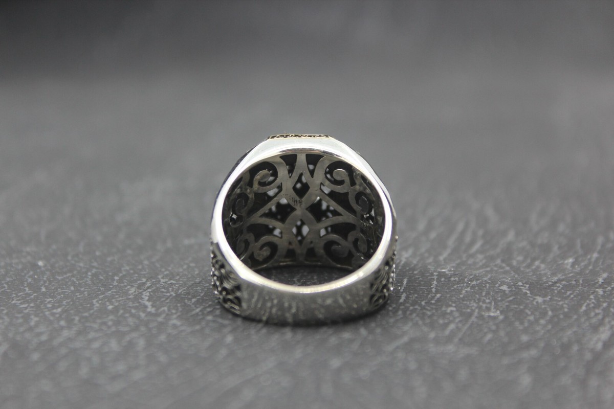 Ali's Sword Zulfiqar Solid 925 Silver Men Ring | eBay