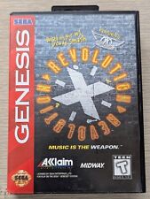 1994 Revolution X Sega Genesis CIB W/Sega Poster Authentic, Very Good Condition