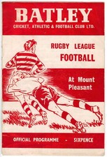 Batley v Bradford Northern 19/8/1967 Rugby League Programme