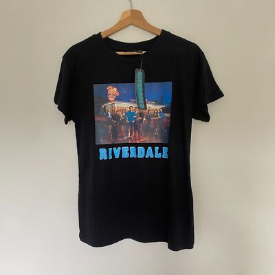 Primark Riverdale Damen schwarzes Grafikdruck T-Shirt (Größe S - UK 10/12) - neu mit Etikett
