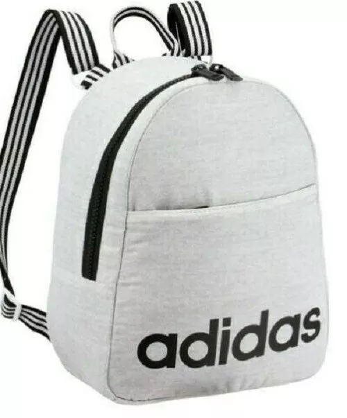 Adidas Core Mini Backpack White Jersey Black New With Tag