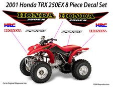 2001 Honda Trx 250ex Decal Graphic Sticker Oem Kit Mark Set Sportrax 250 Ex