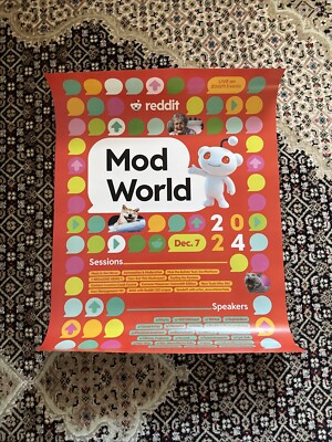 #ad Reddit Mod World 2024 Poster $0.99