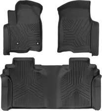 19-25 Chevy Silverado GMC Sierra 1500 2500HD 3500HD Crew Cab Floor Mats w/Rear