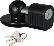 Trailer Coupler Lock Universal Fits 1-7/8",2"& 2-5/16" Trailer Couplers W/ Key