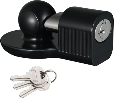 #ad Trailer Coupler Lock Universal Fits 1 7 8quot;2quot;amp; 2 5 16quot; Trailer Couplers W Key $29.99