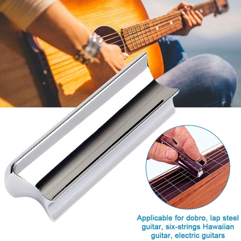 Flat Top Slide Instrument Silver Tone Guitar Bass Lap Slide Alloy Solid Guitar Slider | eBay