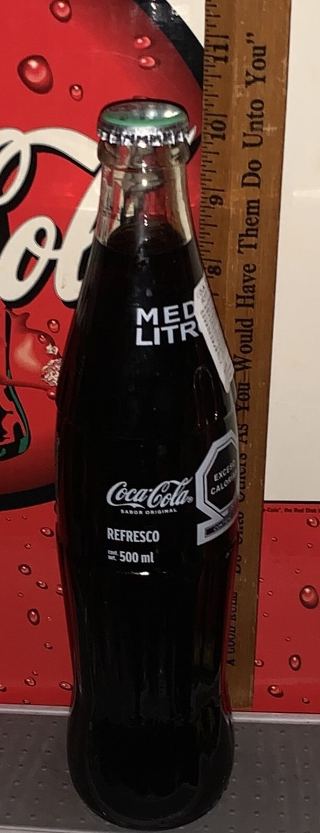 2020 COCA - COLA MEDIO LITRO 500 mL GLASS COCA COLA BOTTLE MEXICO