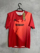 Germany Team Jersey Olympic Games Shirt Red Adidas Trikot Men Size M