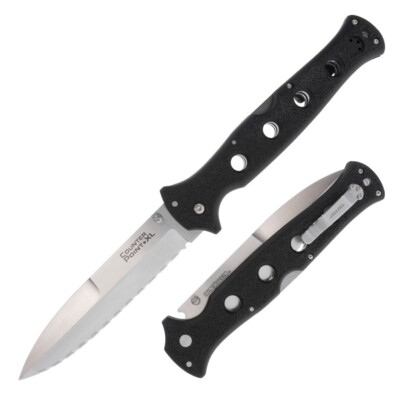 CS10AAS Cold Steel 10AAS Counter Point XL AUS-10A Serrated Blade Griv-Ex Handles