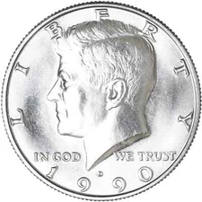 1990 D Kennedy Half Dollar Uncirculated US Mint