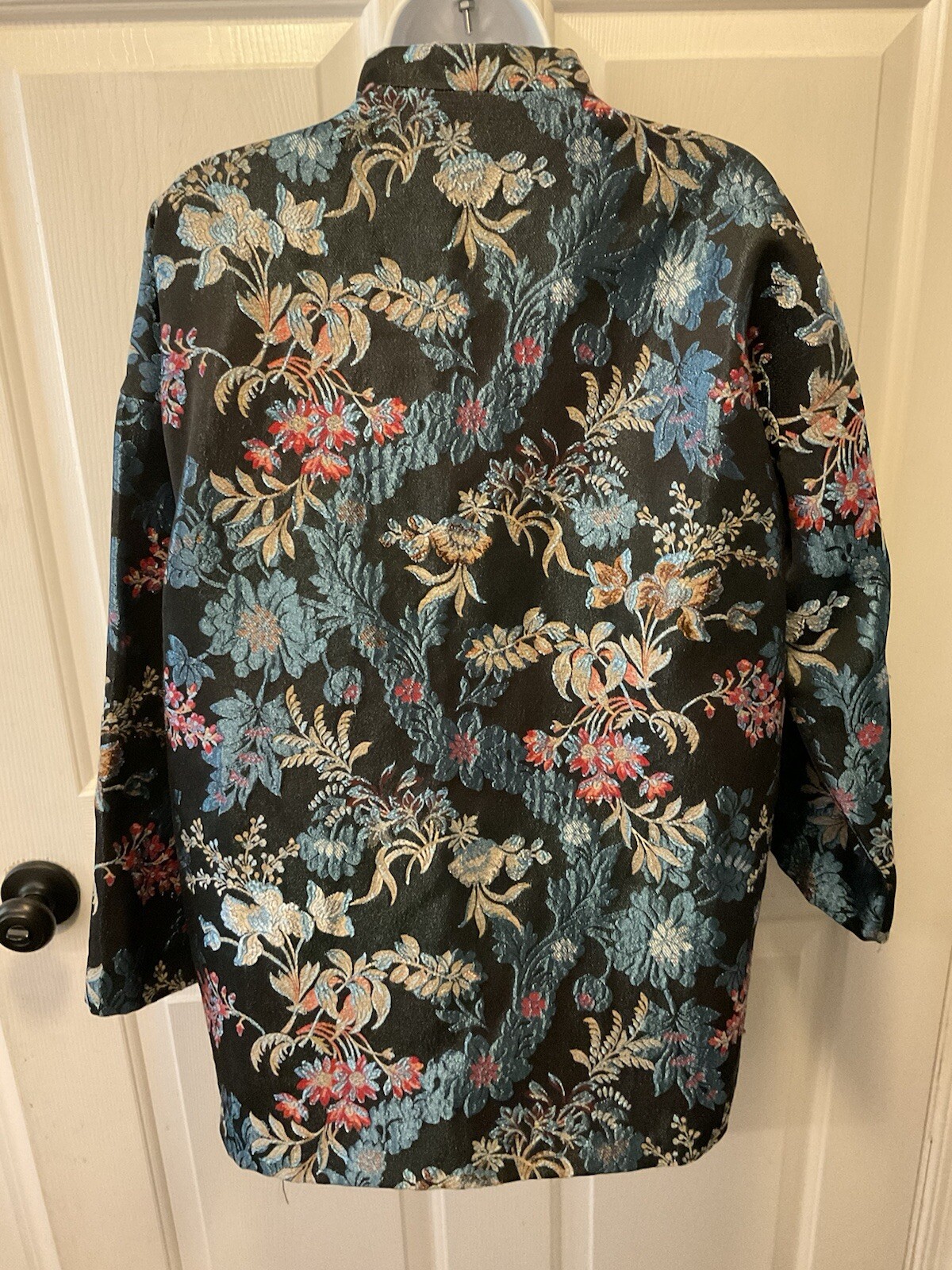 Zara Basic Brocade L/sleeve Jacket Toggle Buttons… - image 3